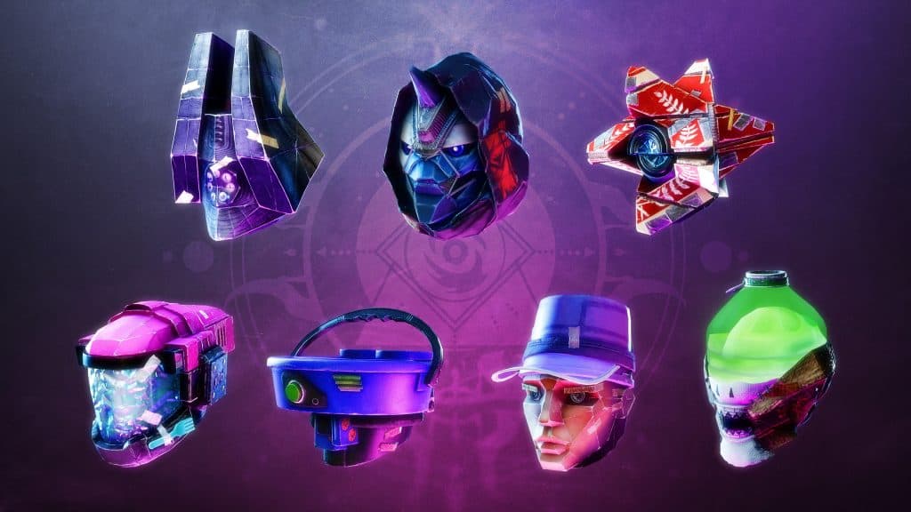 The seven masks available in Festival of the Lost 2024.