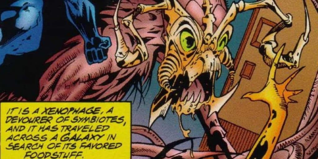 Xenophage in Marvel comics panel