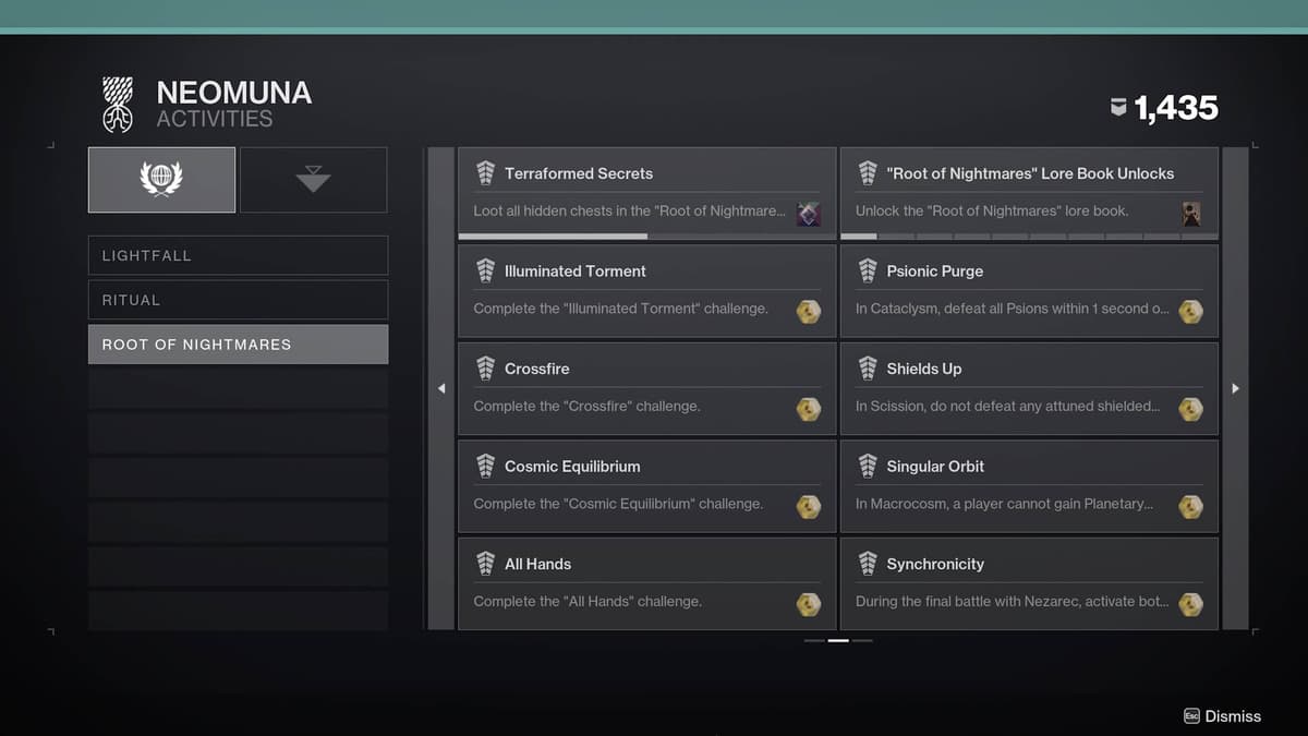 Destiny 2 Root of Nightmares loot table: All raid weapons and armor