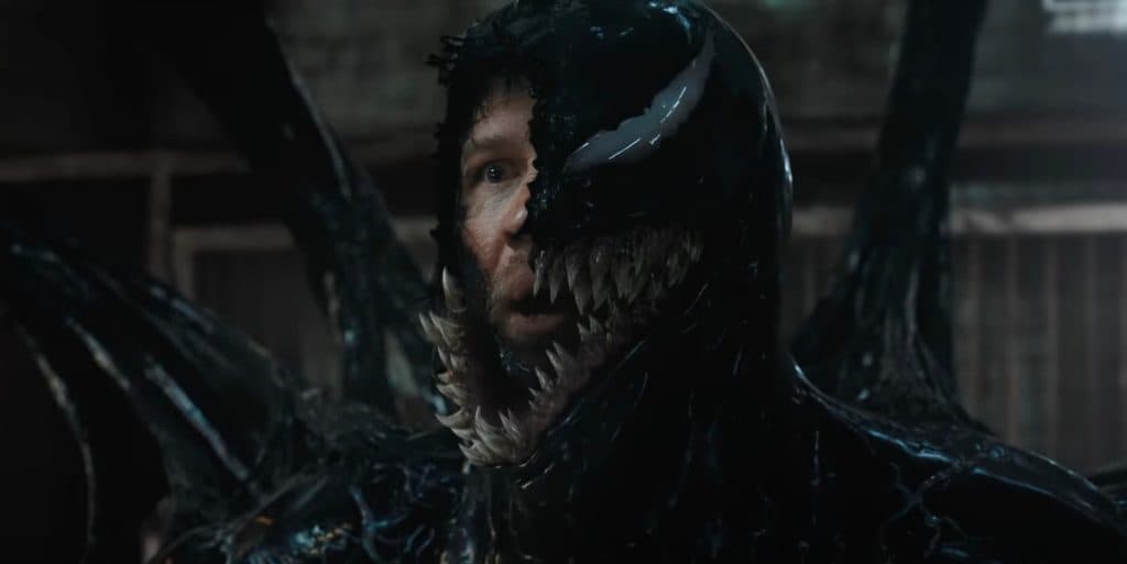 Tom Hardy as Eddie Brock merging with Venom in Venom 3