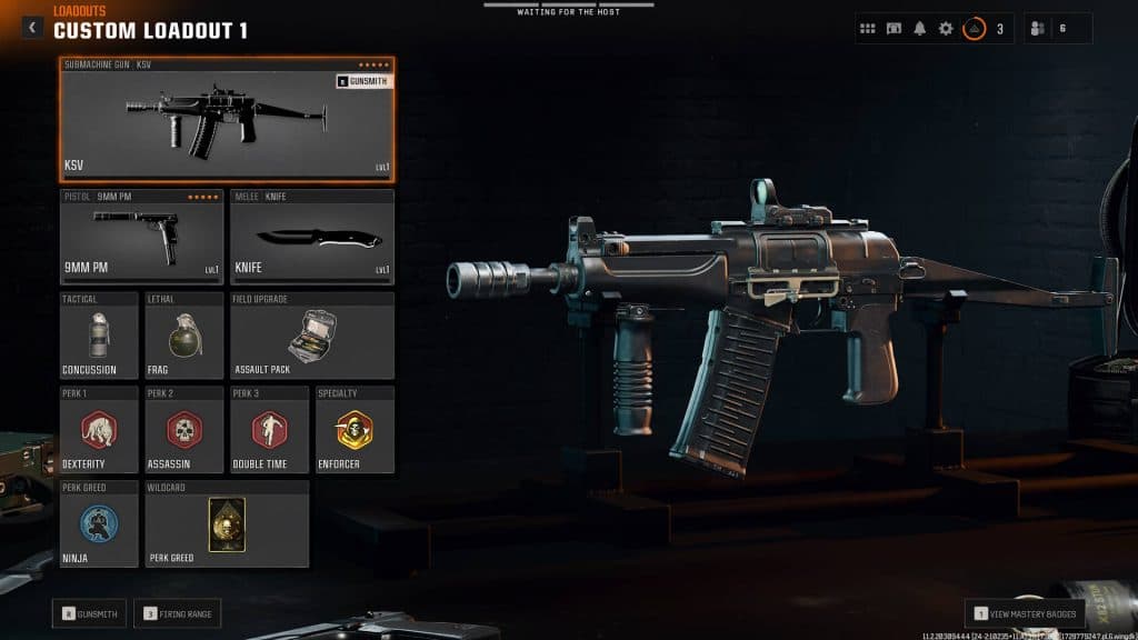 The best perks and equipment to use with KSV in Black Ops 6.