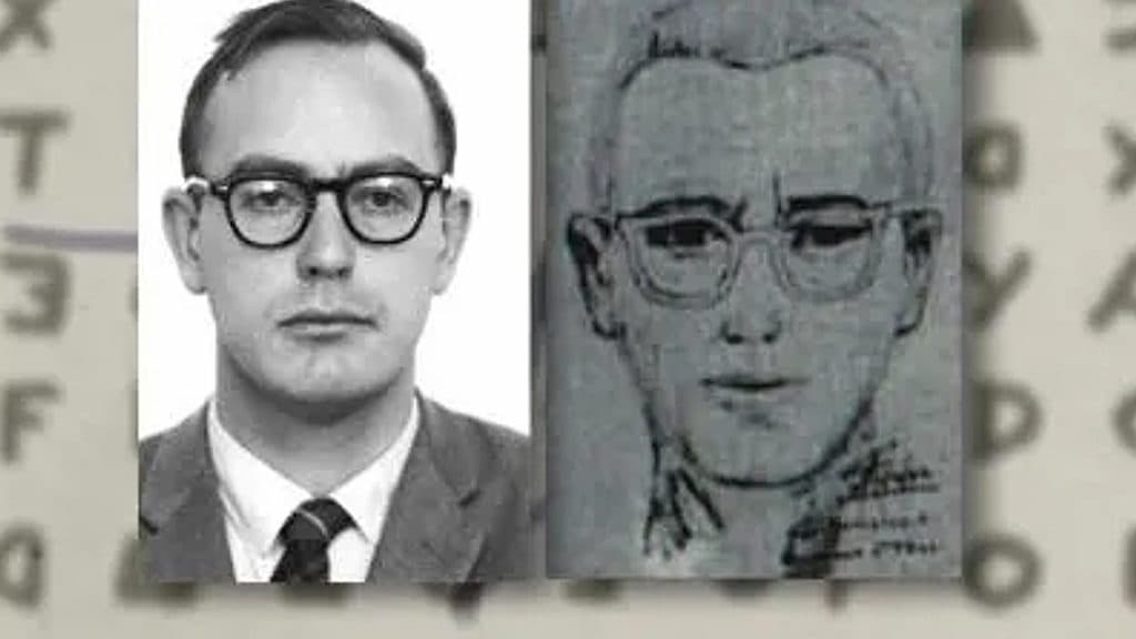 Earl Van Best Jr and a sketch of the Zodiac killer