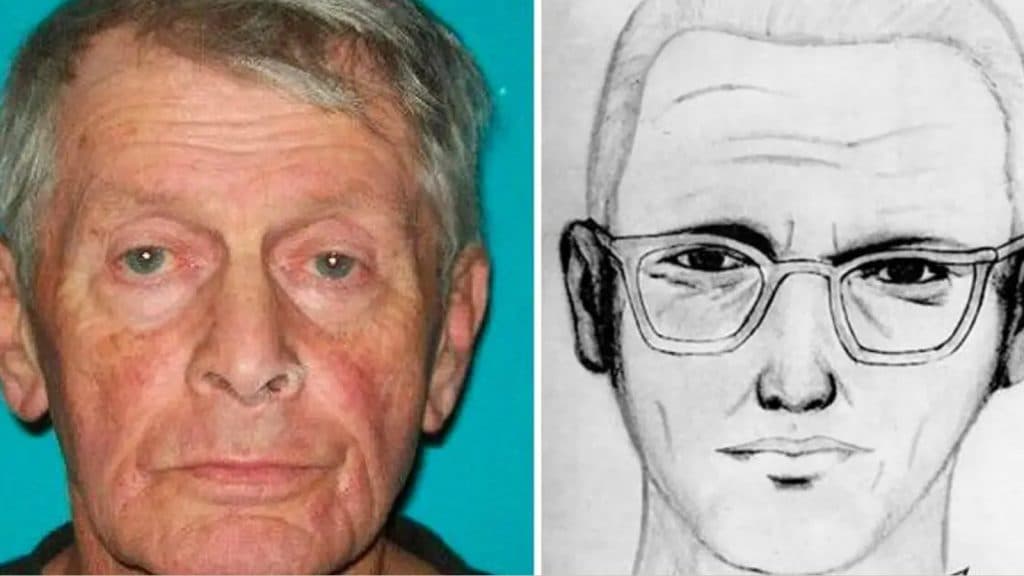 Gary Francis Poste and a sketch of the Zodiac killer