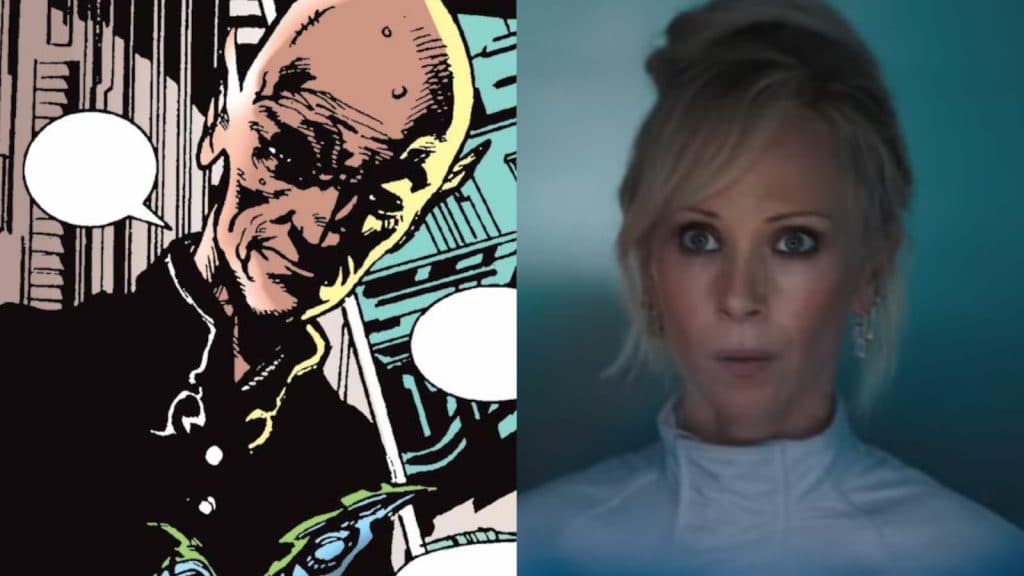 Dr Payne from the comics and Juno Temple as Dr Payne in Venom Th Last Dance