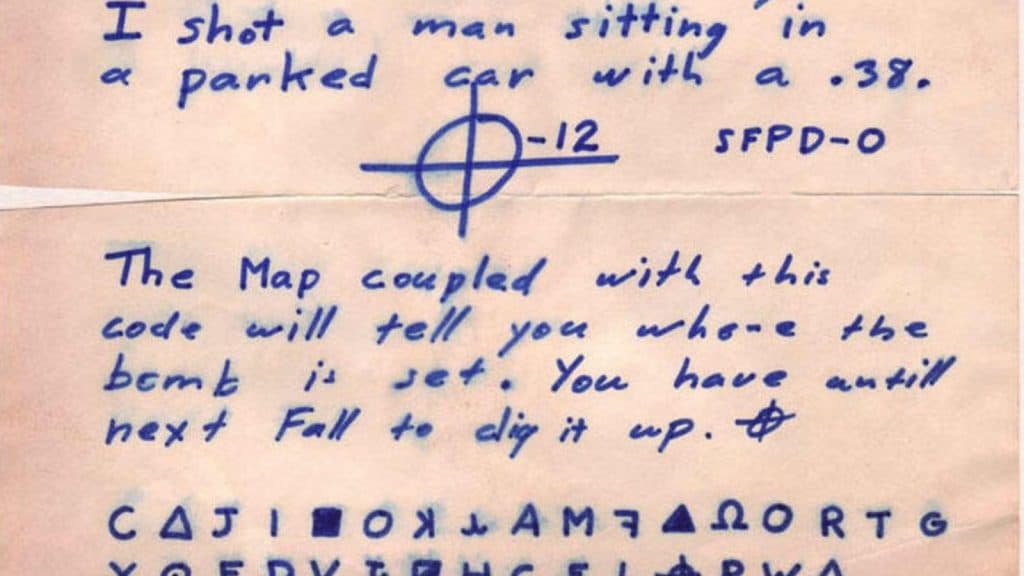 One of the Zodiac Killer's letters