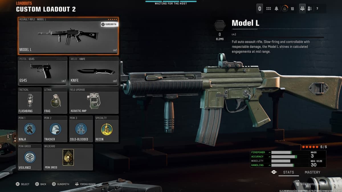 Melhor carregamento do Modelo L em Black Ops 6: configuração de classe, acessórios, vantagens