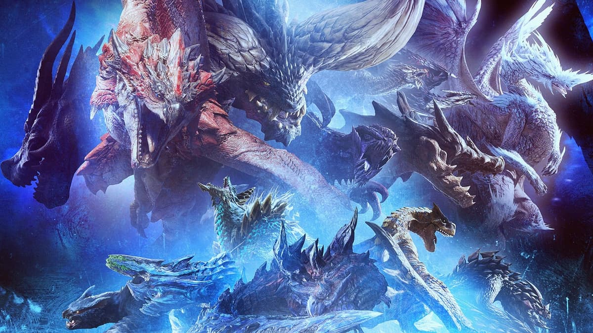 monsters from Monster Hunter grouped together