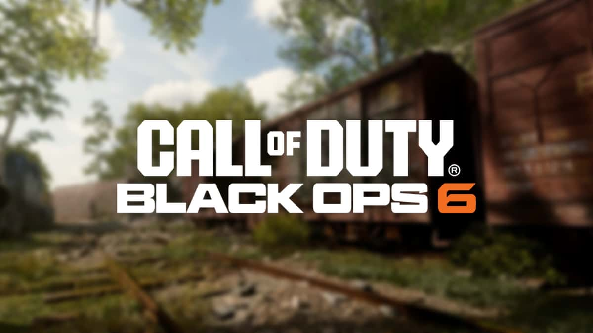 Black Ops 6 logo over blurred Derelict map