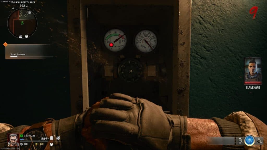 Water Pressure gauge in Black Ops 6 Zombies