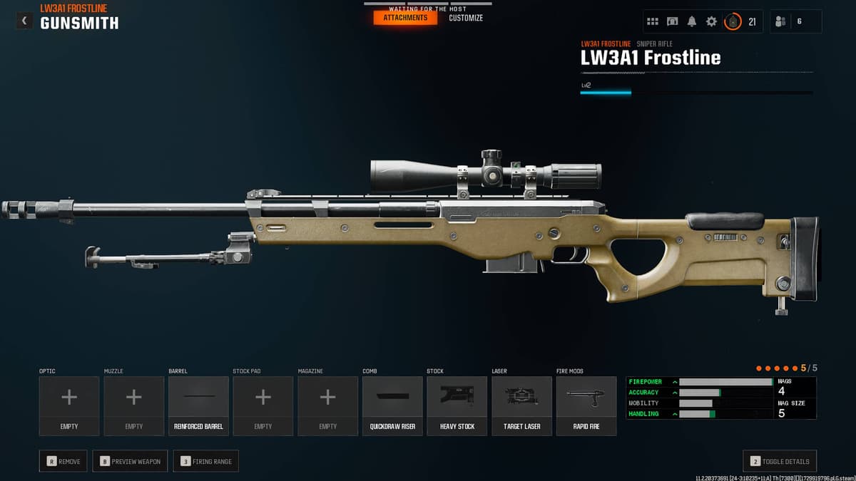 Las mejores configuraciones de rifle de francotirador en Black Ops 6