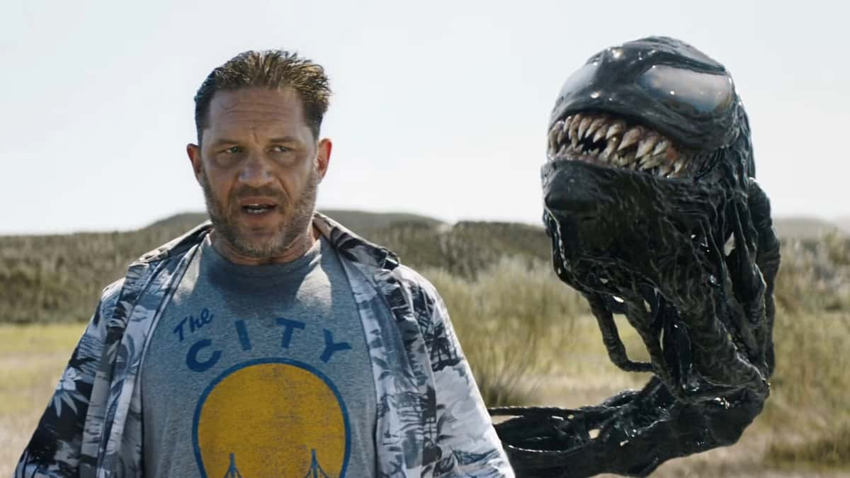 Is Venom 4 happening? Tom Hardy as Eddie Brock talking to Venom in the desert