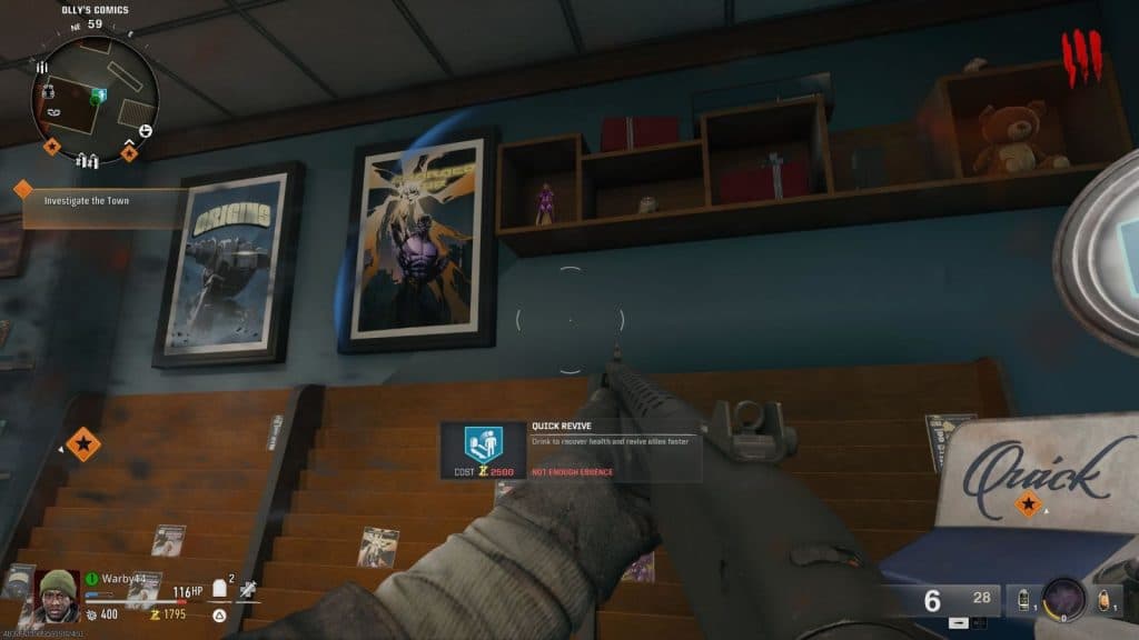 Screenshot of the Etherella 3 statue in Black Ops 6 Zombies