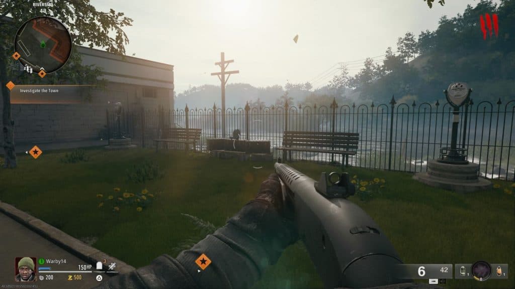 Screenshot of viewfinders in Black Ops 6 Zombies Liberty Falls