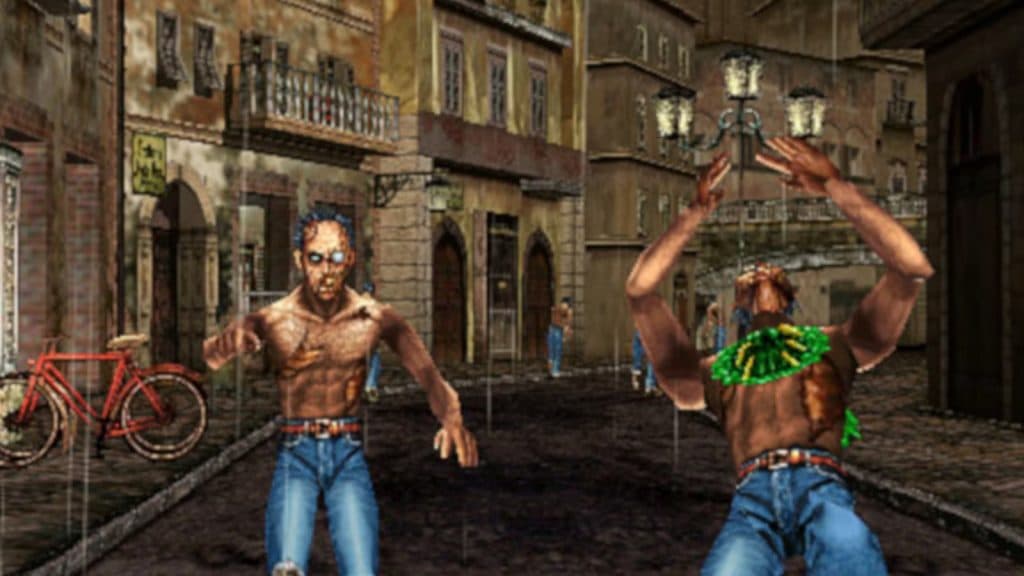 Zombies attack in House of the Dead 2