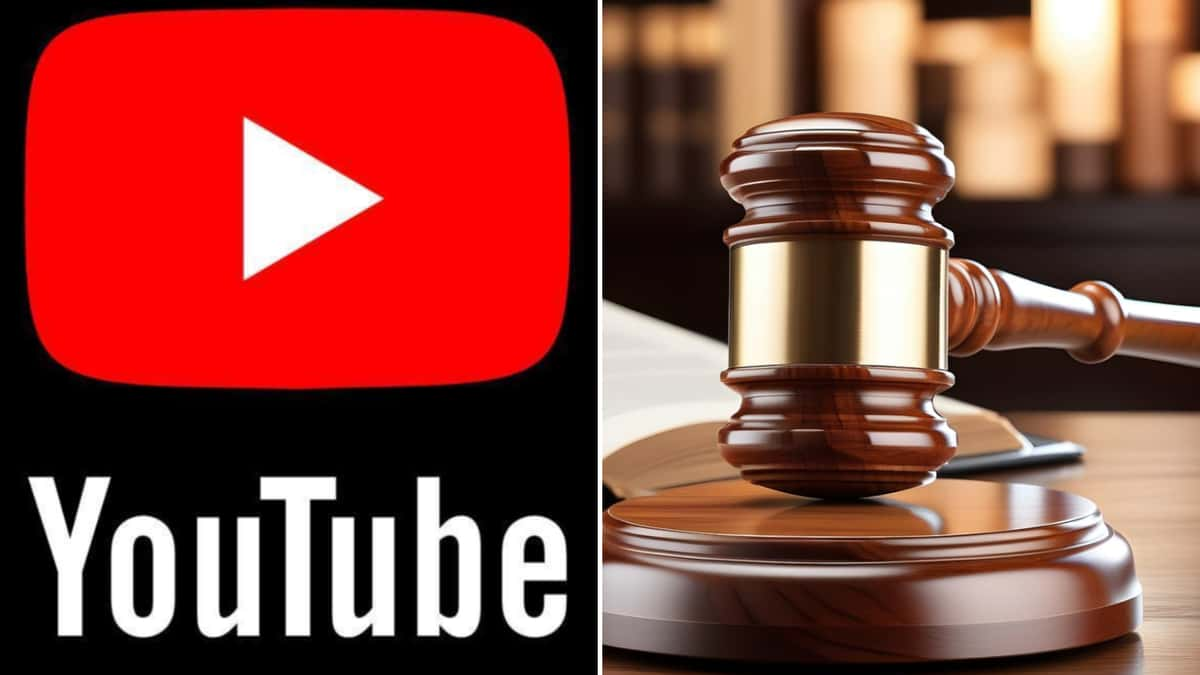 youtube logo next to court gavel