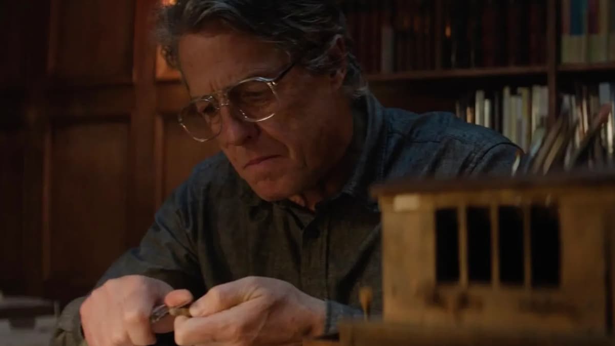 Hugh Grant building a model in Heretic.