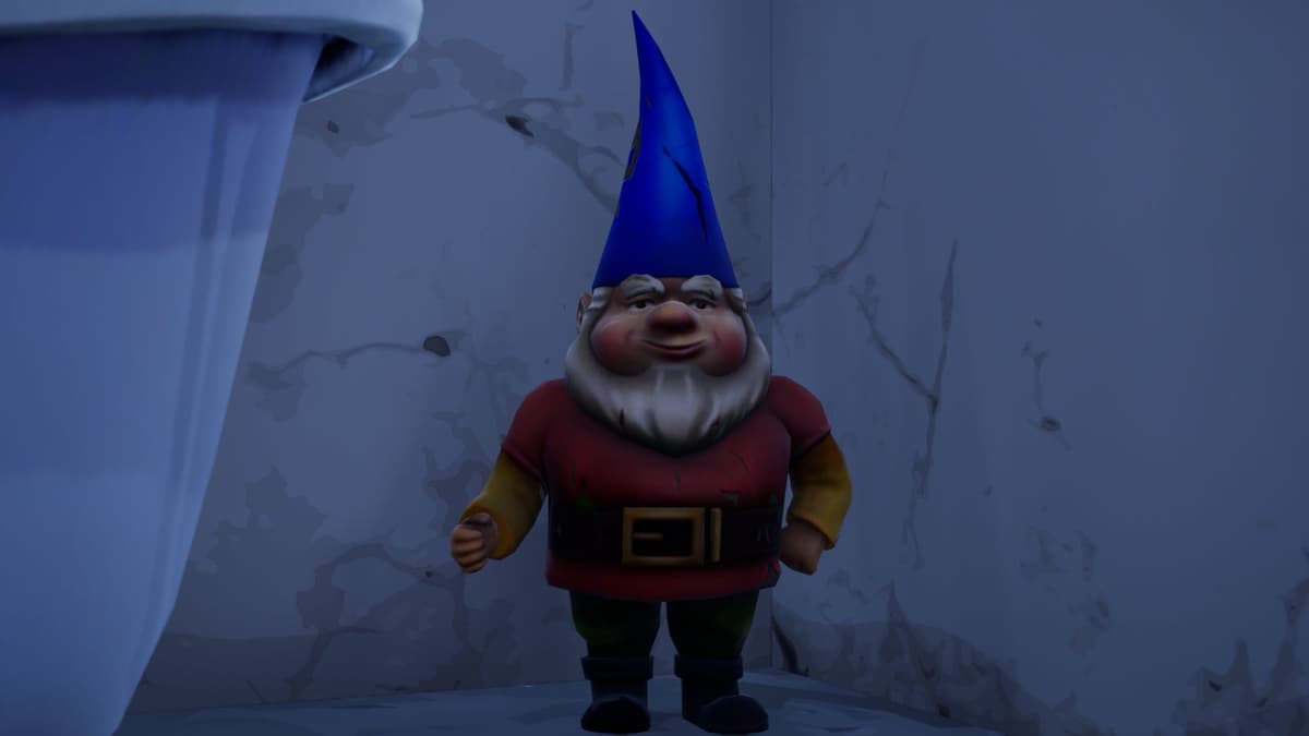 Gnome next to a bathtub remix