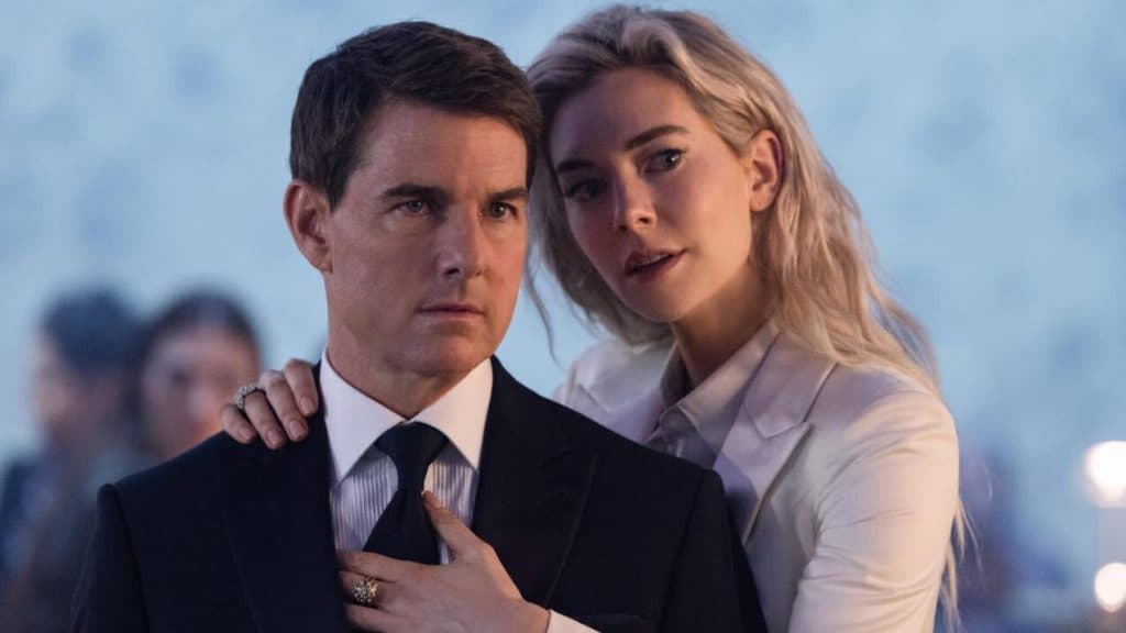 Tom Cruise and Vanessa Kirby as Ethan Hunt and Alanna in Mission Impossible