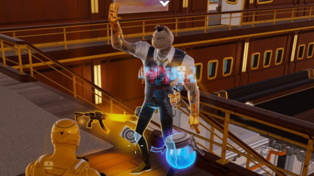 A screenshot featuing all the loot dropped by Meowdas in Fortnite.