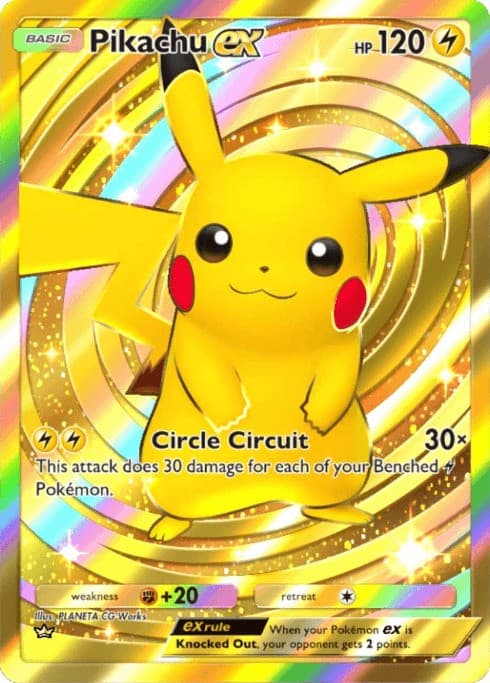 pokemon tcg pocket pikachu ex gold crown