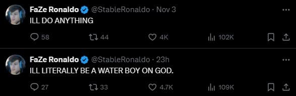 stable-ronaldo-sidemen-charity-match-tweets-2024