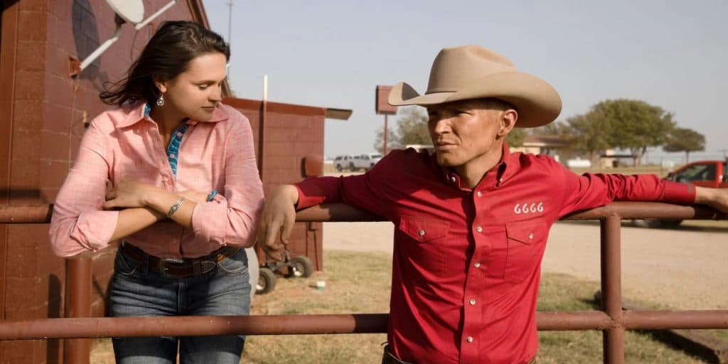 Kathryn Kelly as Emily and Jefferson White as Jimmy in Yellowstone