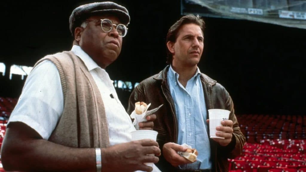 Kevin Costner and James Earl Jones in Field of Dreams