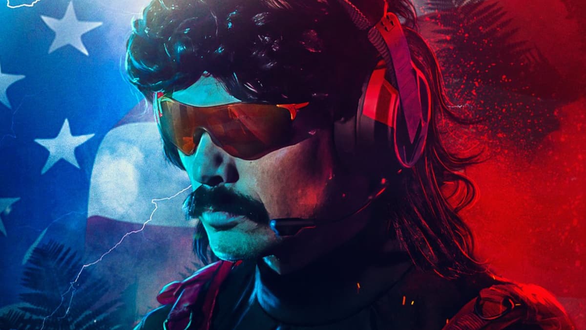 dr disrespect with american background