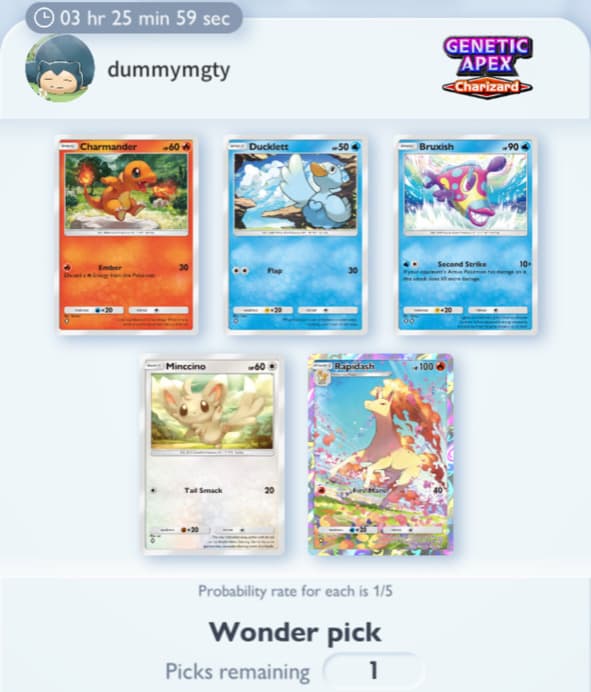 pokemon tcg pocket wonder picks