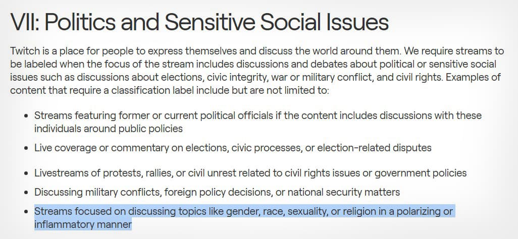 Twitch makes important update to “sensitive content” label after streamer outcry