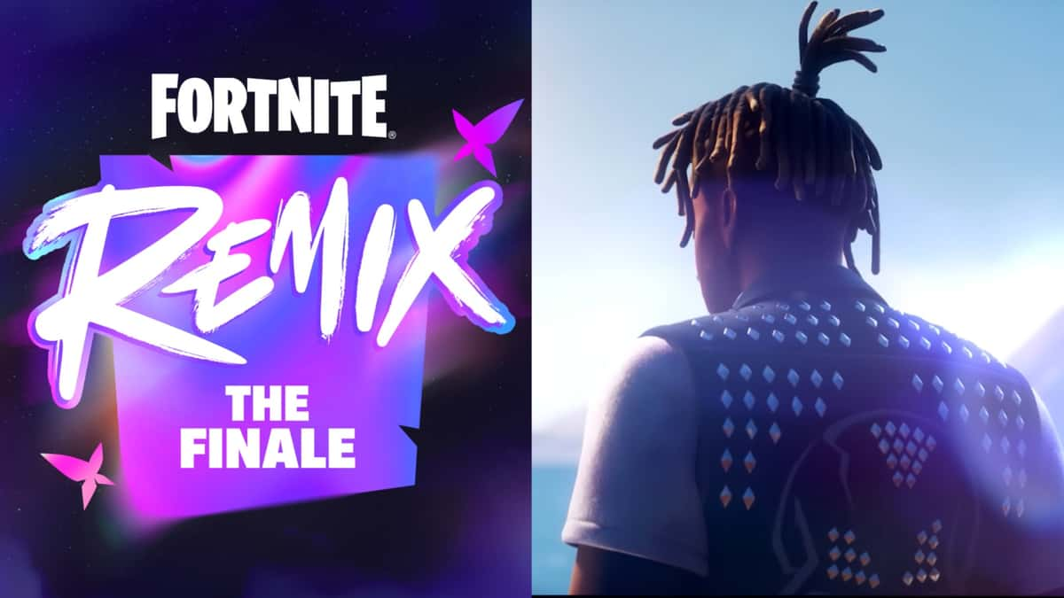 A screenshot featuring Fortnite Remix The Finale live event.