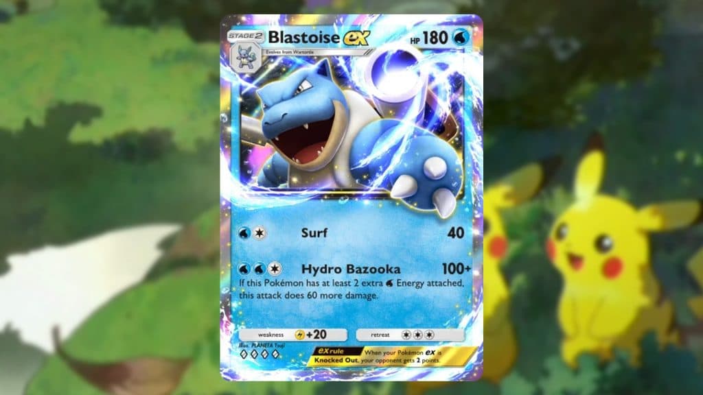 Blastoise EX Pokemon TCG Pocket