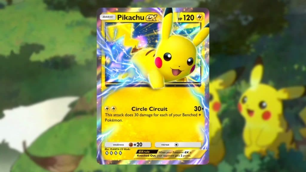 Pikachu ex Pokemon tcg pocket