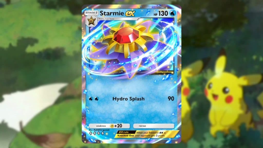 Starmie ex pokemon tcg pocket