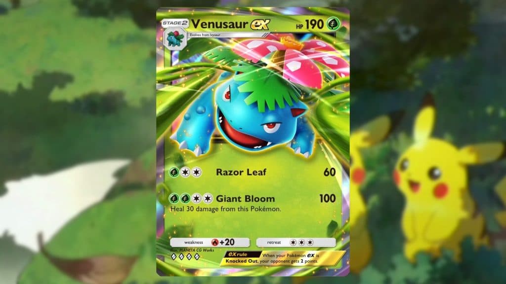 Venusaur ex pokemon tcg pocket