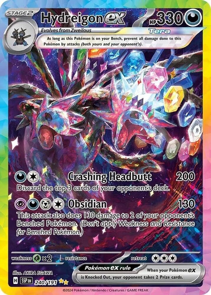 Stellar Hydreigon ex Pokemon TCG Surging Sparks