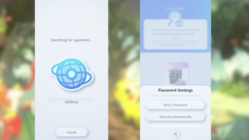 Pokemon TCG Pocket Private match password