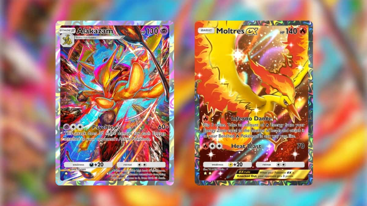 Pokemon TCG Pocket damage cap Moltres EX and Alakazam