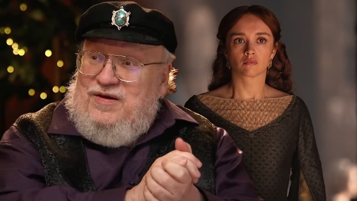 George R.R. Martin and Alicent in House of the Dragon