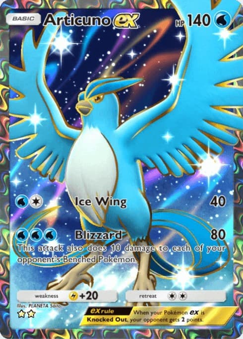 Articuno ex full art Genetic Apex