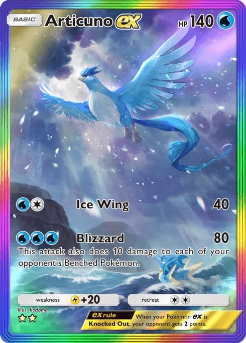 Articuno ex illustration rare Genetic Apex