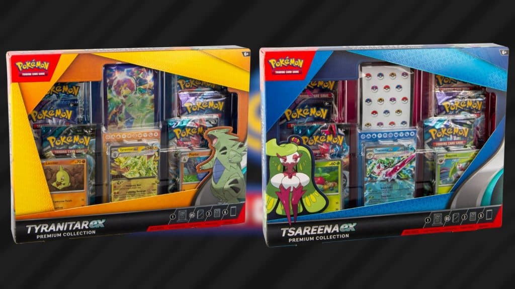 Pokemon TCG Black Friday Deal Tyranitar and Tsareena