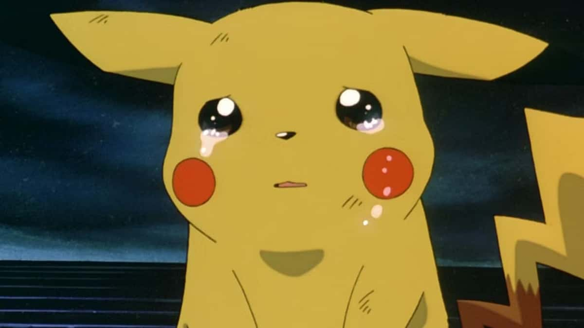 Pikachu crying