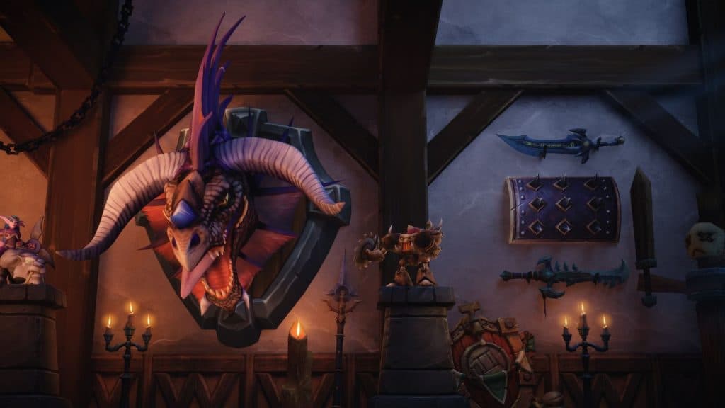 The decorated walls in WoW's new player housing