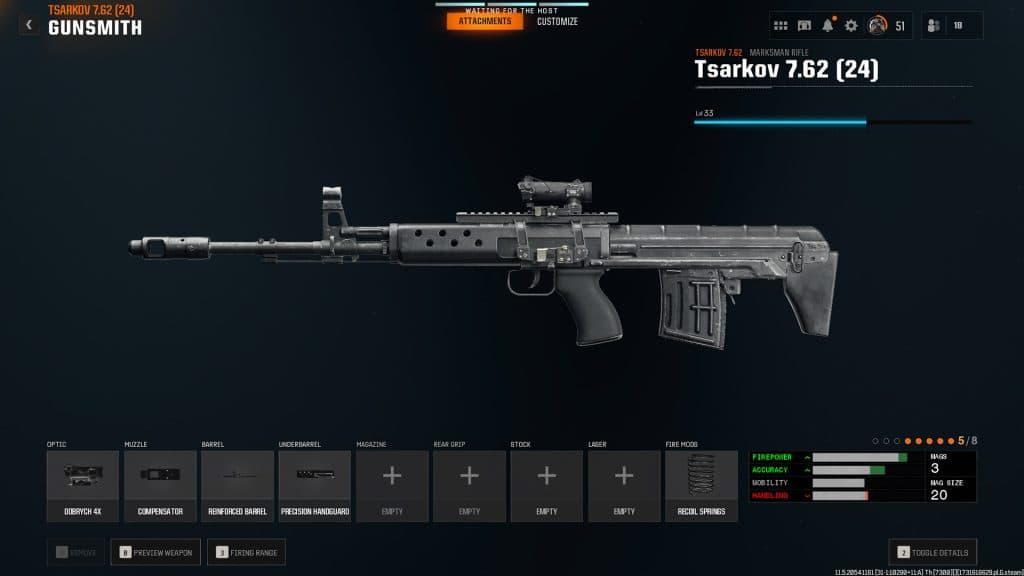 The best Tsarkov 7.62 loadout in Warzone.