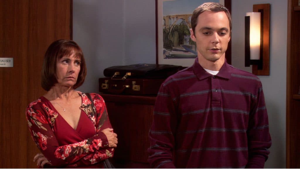 Mary and Sheldon in The Big Bang Theory