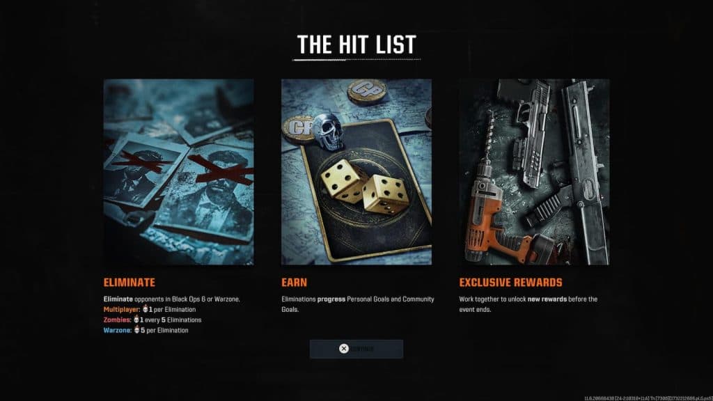 Hit List event explanation in Black Ops 6