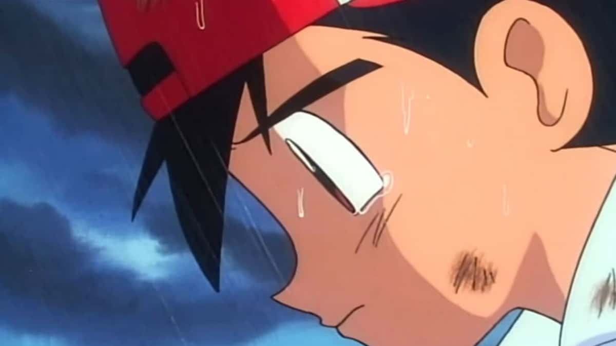 Ash looking sad in Pokemon