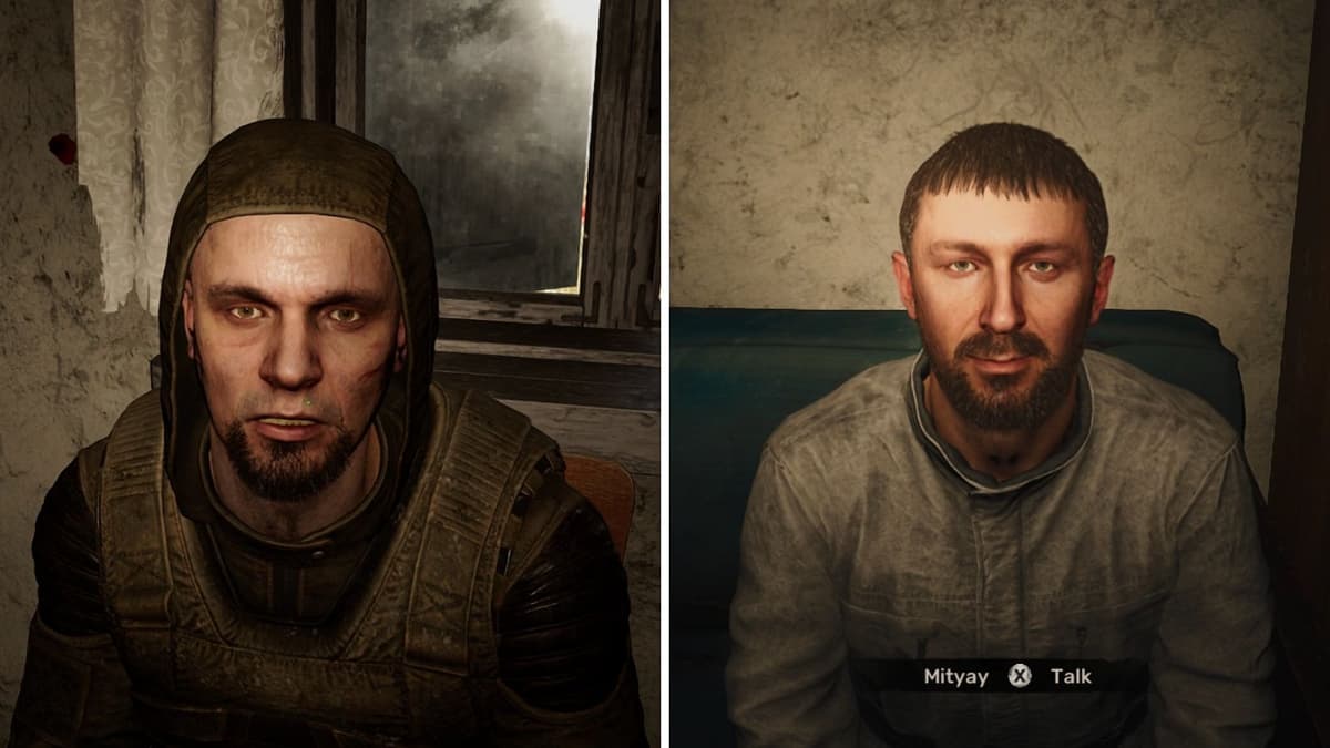 Mityay and Pomor in Stalker 2: Heart of Chornobyl