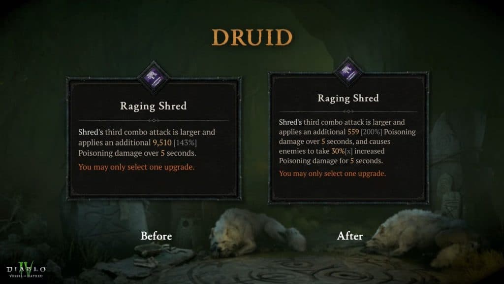 druid changes